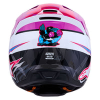 Alpinestars 2027 S-M3 Falcon MX Helmet Purple White Black Pink