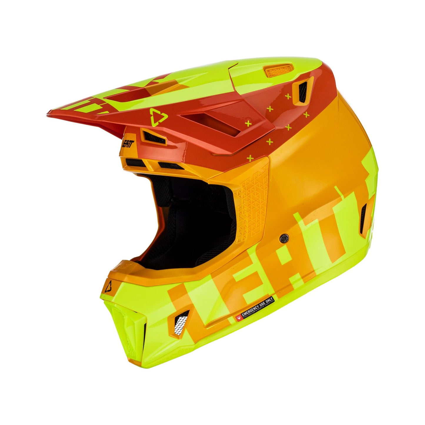 Leatt 2024 Helmet Moto 7.5 V23 Citrus with 4.5 Goggles & Helmet Bag