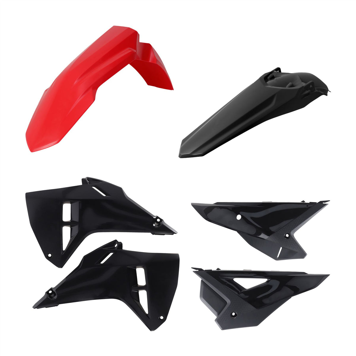 Acerbis Plastic Kit Red Black For HONDA CRF 250 R 2025-2027