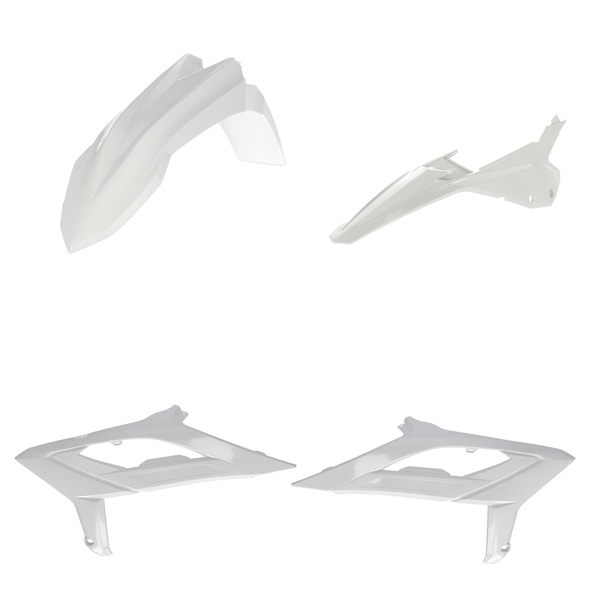 Acerbis Plastic Kit White For Beta RR 350 4T 2023-2024