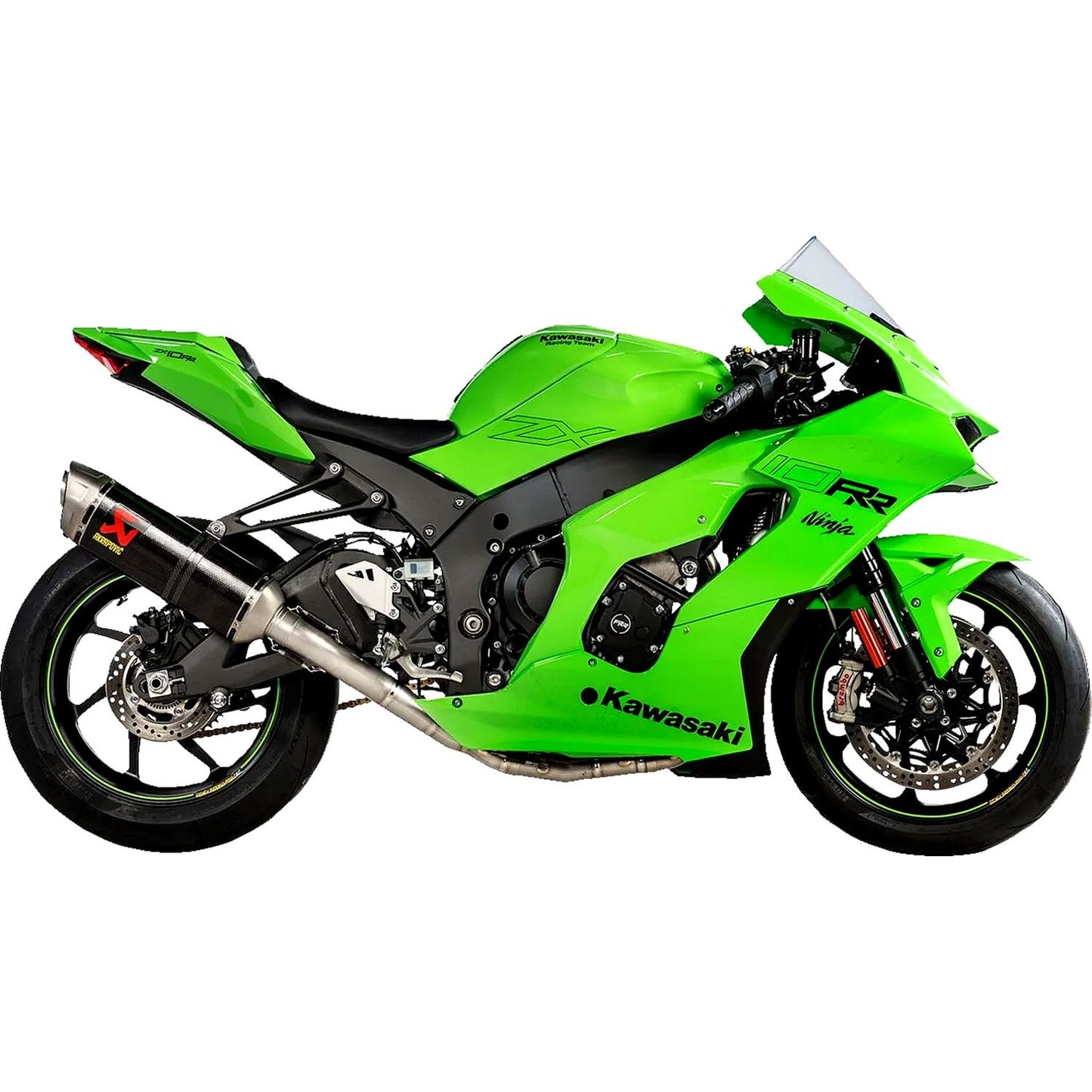 Akrapovic Carbon Fiber Evolution Line Full Exhaust System For Kawasaki ZX-10 R 1000 ABS Ninja 40th Anniversary Performance 2024