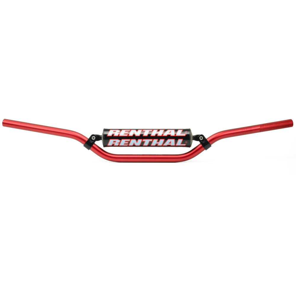 Renthal 7/8 22mm Enduro Low Red 701 Handlebar Padded For Honda XR 250R 1988-2005