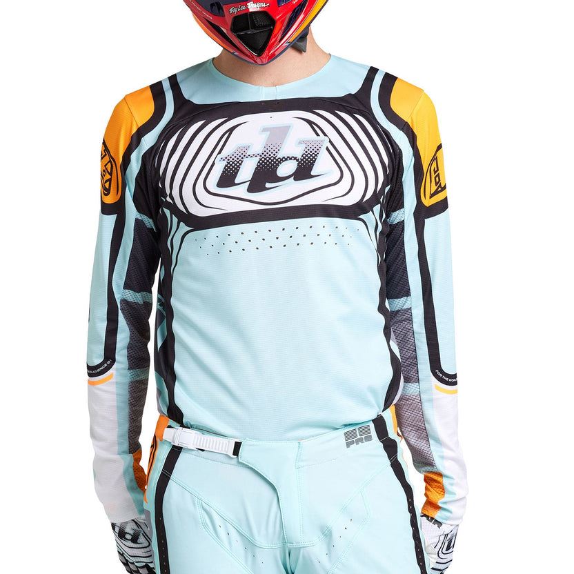 Troy Lee Designs 2025 Motocross Combo Kit SE Pro Wavez Bleached Aqua