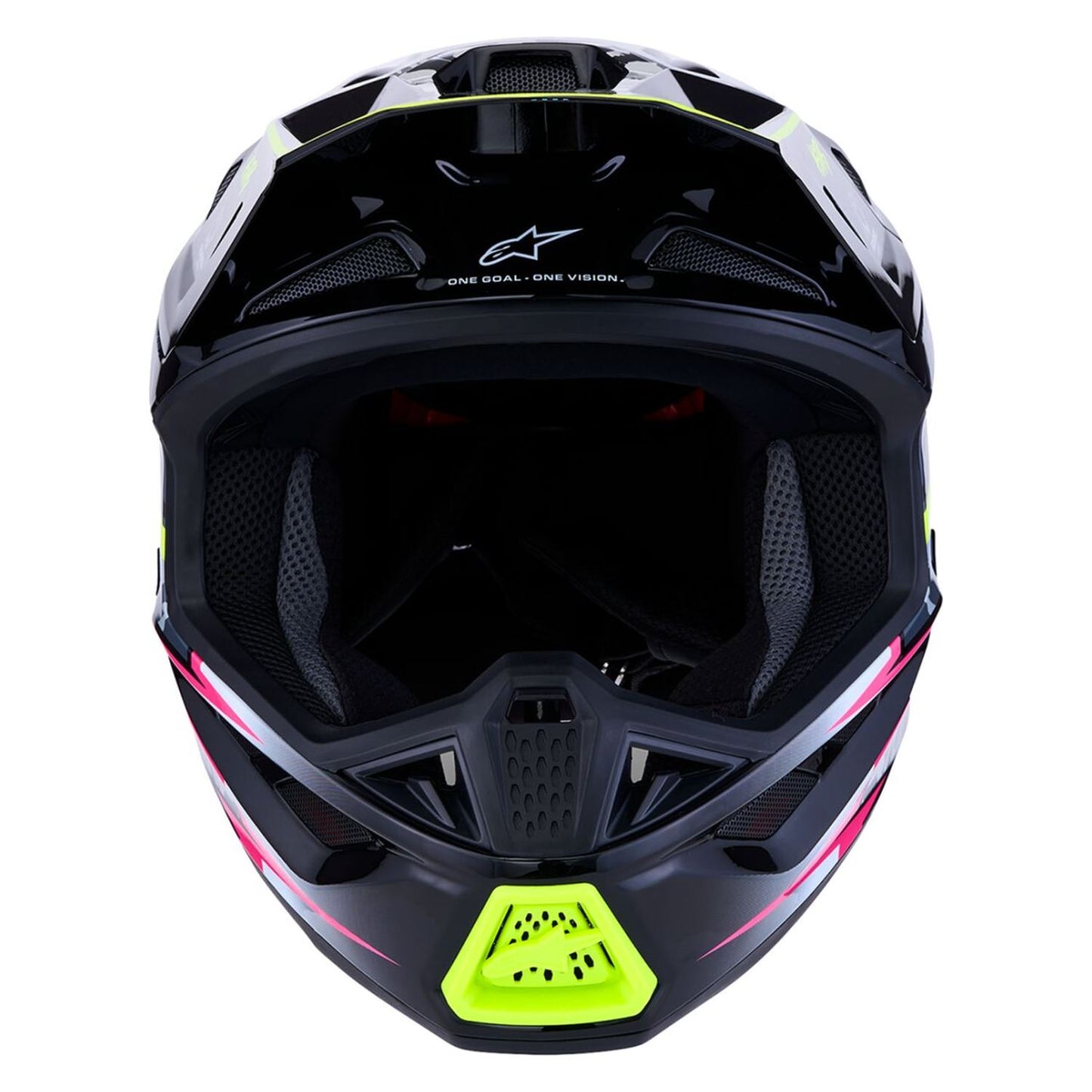 Alpinestars 2027 S-M7 Blaster MX Helmet Black Grey Yellow Fluo