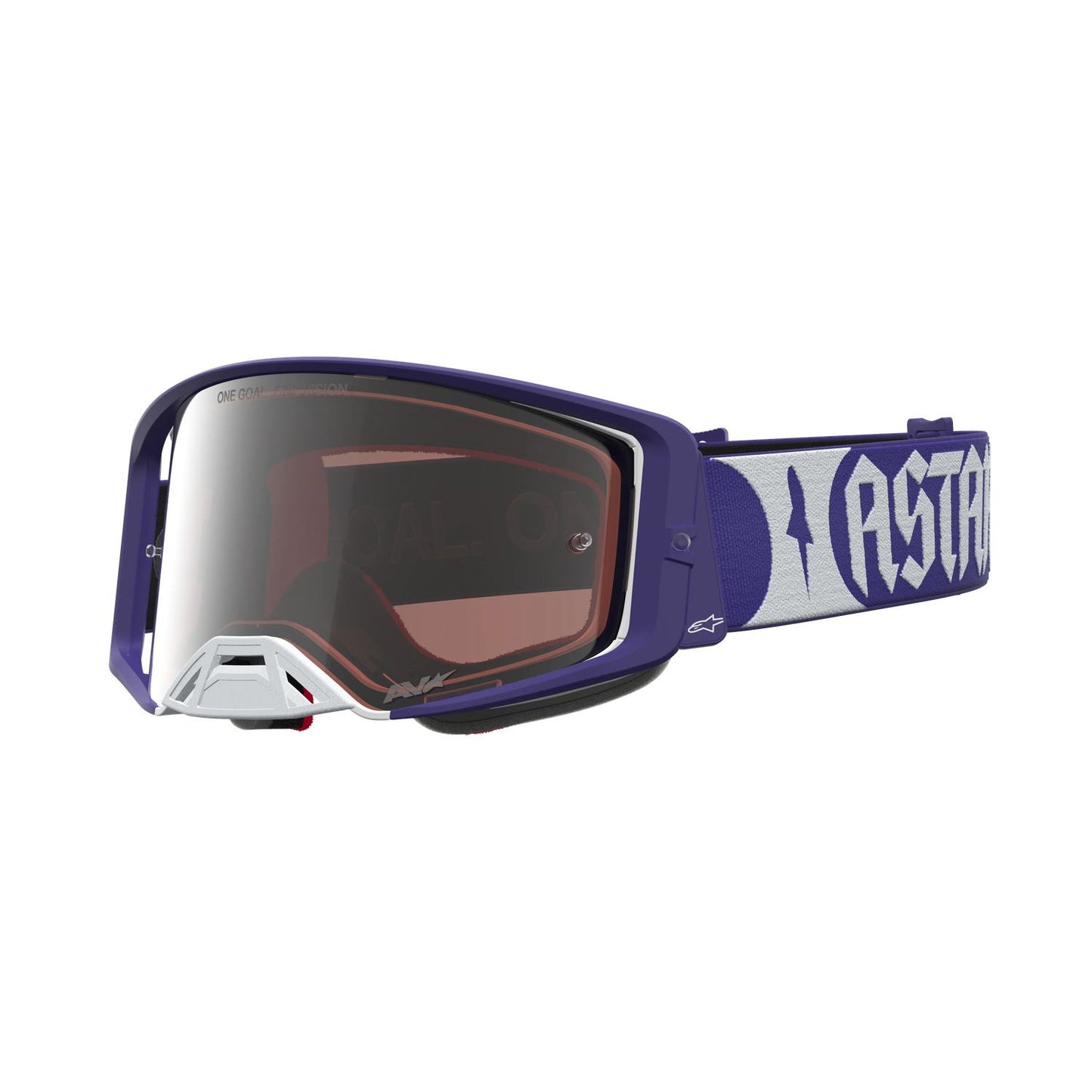 Alpinestars 2027 Supertech Atrox MX Goggles Deep Blue White Mirror Silver