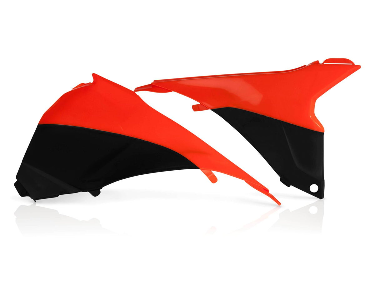 Acerbis Air Box Covers Orange Flou Black For KTM SX 250 2013-2016