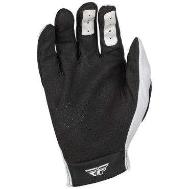 Fly Racing 2025 Youth Lite Motocross Gloves White Black