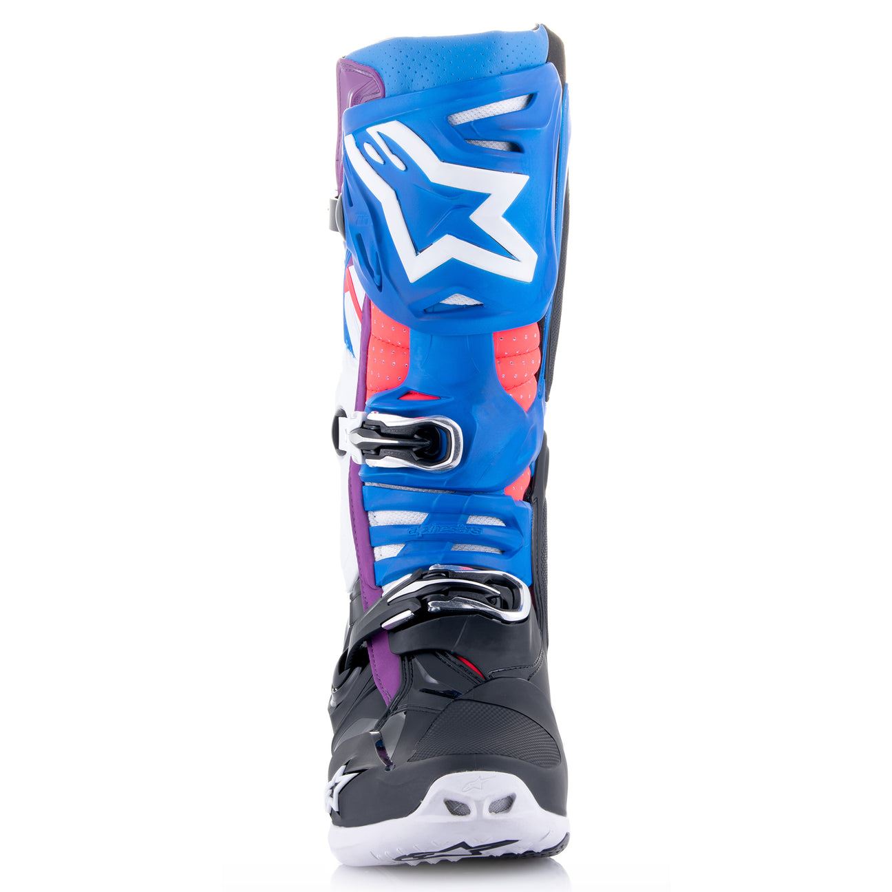 Alpinestars 2026 Tech 10 Supervented Motocross Boots Black Enamel Blue Purple White