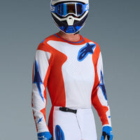 Alpinestars 2026 Fluid Grid Motocross Jersey Orange Ucla Blue