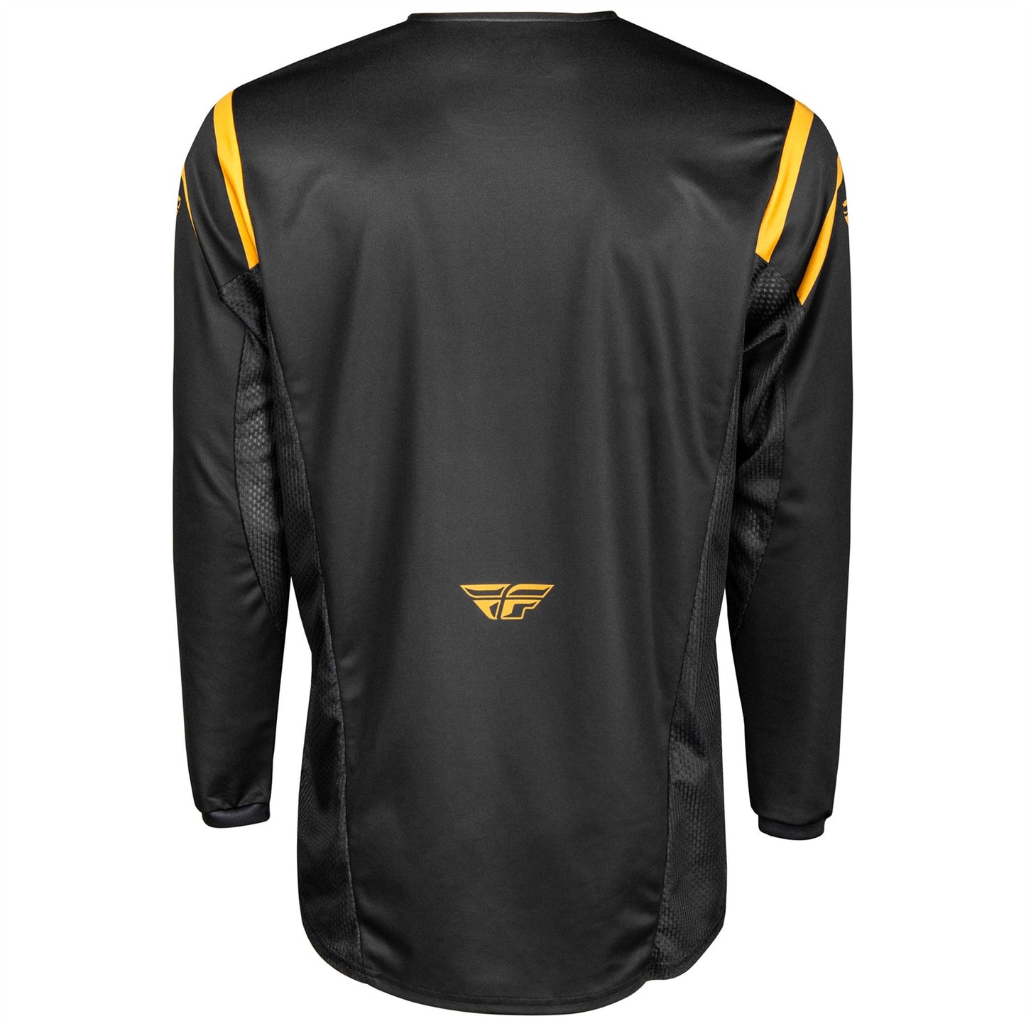 Fly Racing 2025 Kinetic Center Motocross Jersey Black Gold