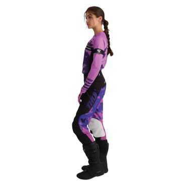 Thor 2026 Womens Launchmode Bleach Black Orchid MX Combo Kit