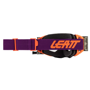 Leatt 2025 Motocross Goggles Velocity 5.5 Roll Off Orange - Clear Lens