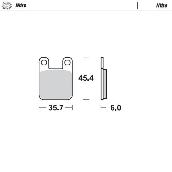 Moto-Master Front Left Nitro Sintered Brake Pads For Beta ST 50 1997