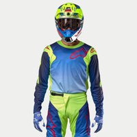 Alpinestars 2024 Racer Hoen Motocross Combo Kit Pants & Jersey Yellow Fluo Blue Night Navy Clearance