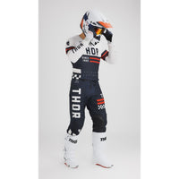 Thor Pulse Combat Midnight Vintage White Motocross Combo Kit CLEARANCE