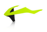 Acerbis Radiator Rad Scoops Yellow Flou Black For KTM SX 250 2017-2018