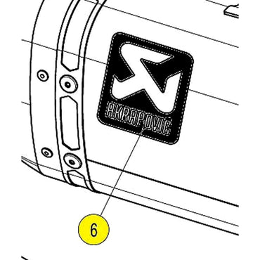Akrapovic Exhaust Sticker For Suzuki GSX-S 1000 Z ABS 2019