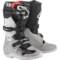 Alpinestars 2026 Tech 7S Youth Motocross Boots Black Silver Gold