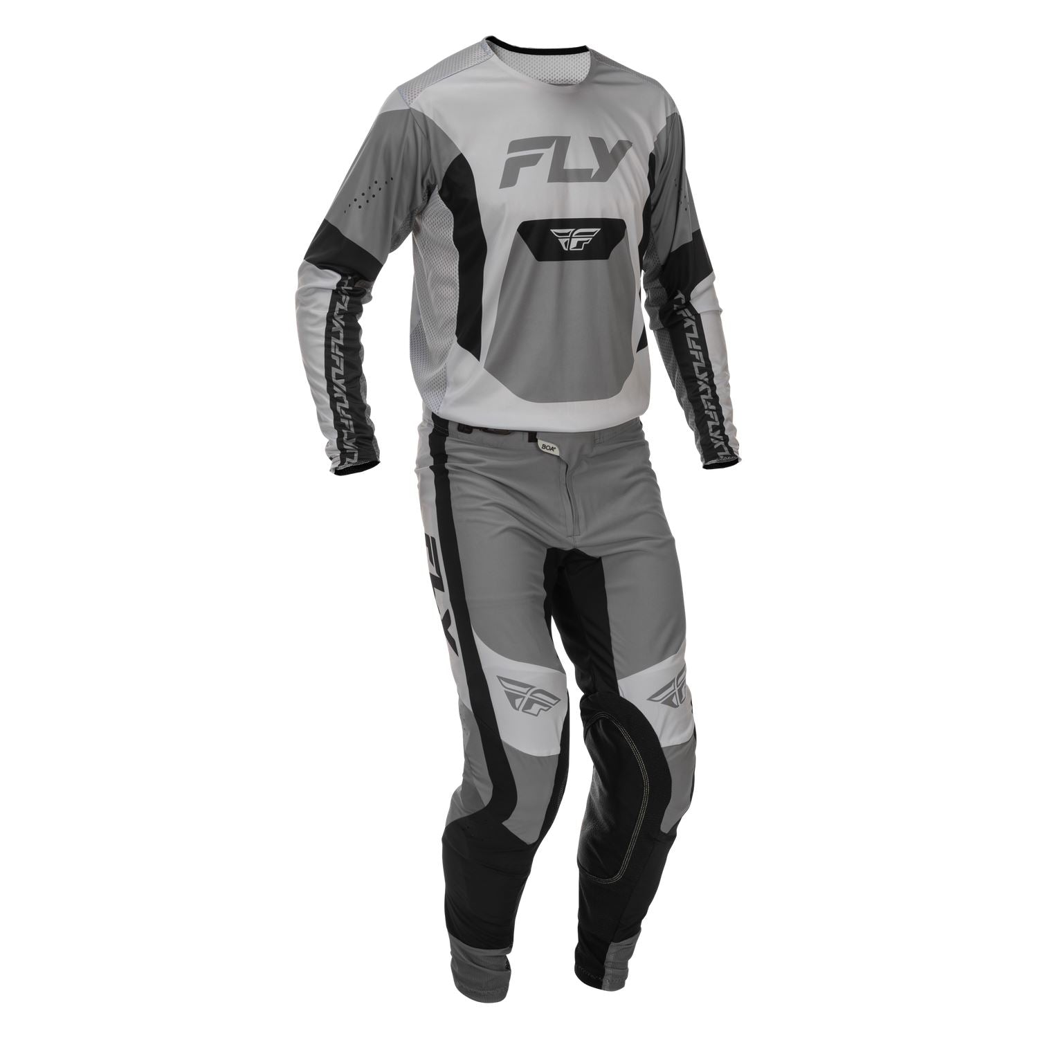 Fly Racing 2026 Motocross Combo Kit Lite  Grey Black