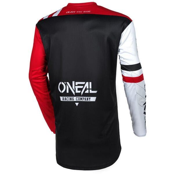 O'Neal 2025 Motocross Jersey Element Warhawk Black White Red