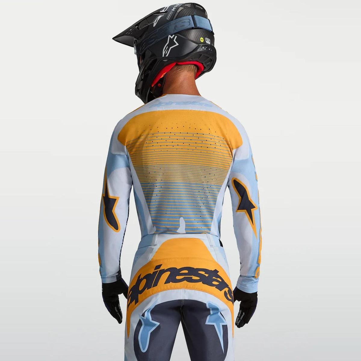 Alpinestars 2027 Techstar Maven MX Jersey Dust Blue Tangerine Black