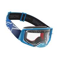 Alpinestars 2027 Supertech Dura Air Fluid MX Goggles Blue Fade Silver Clear