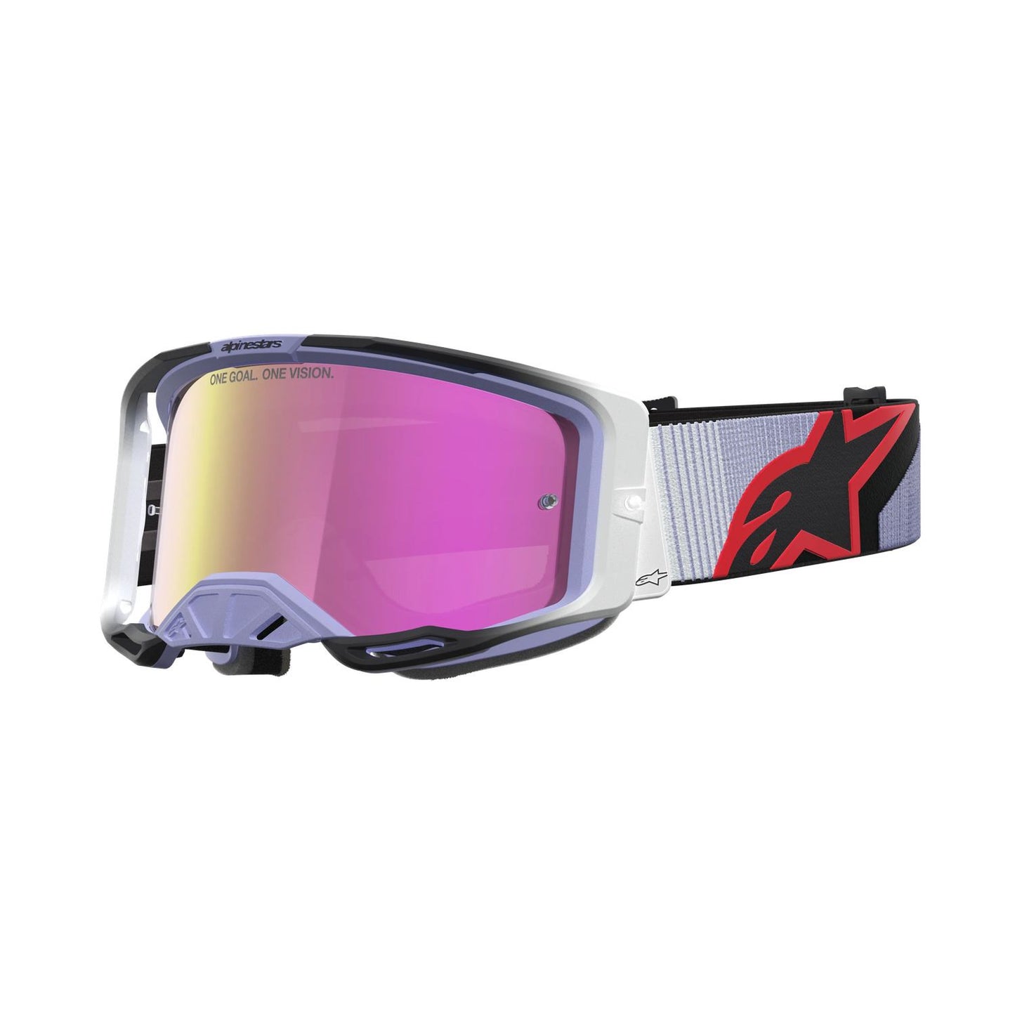Alpinestars 2027 Vision 8 Maven MX Goggles Lavender Black Mirror Pink