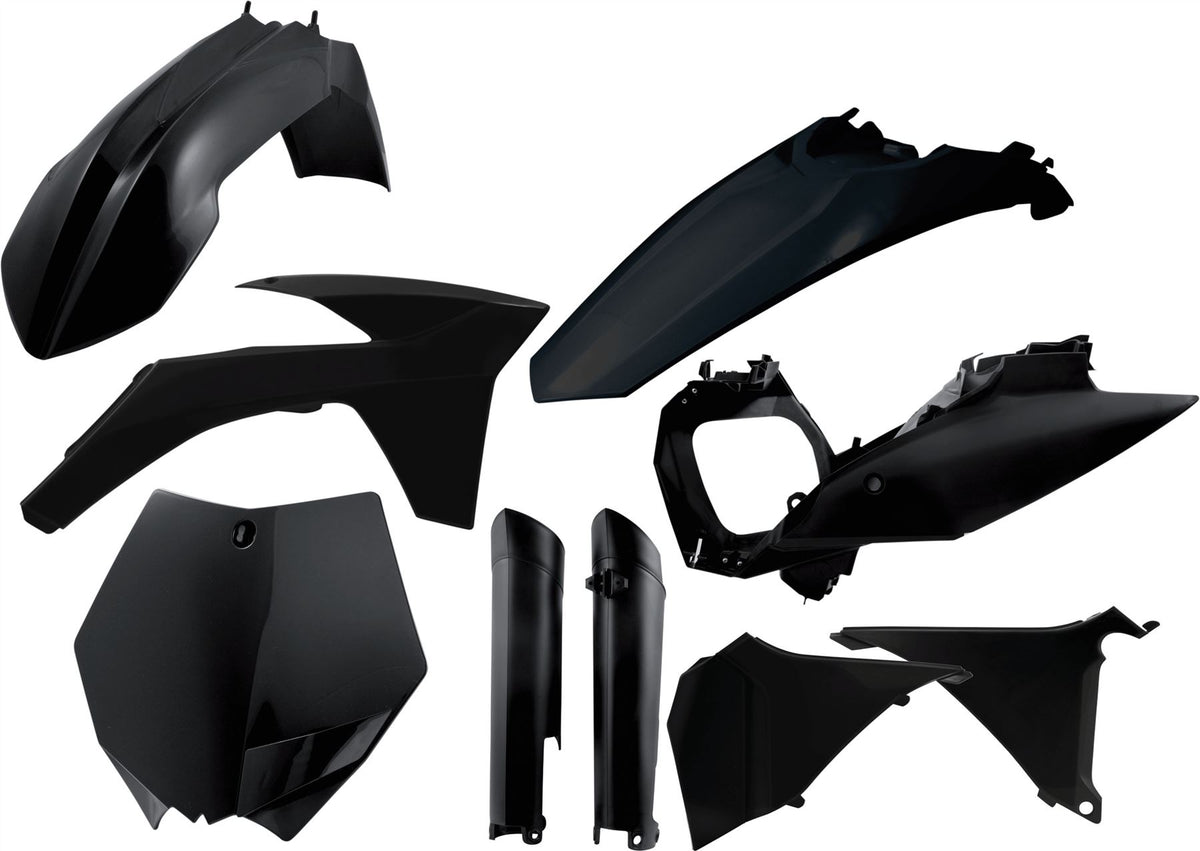 Acerbis Full Plastic Kit Black For KTM SX 125 2012