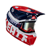 Leatt 2023 Helmet Moto 7.5 V23 Royal with 4.5 Goggles & Helmet Bag