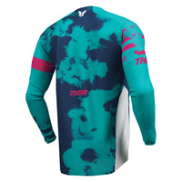 Thor 2026 Youth Launchmode Bleach White Aqua MX Combo Kit