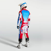 Alpinestars 2027 Racer Hunt MX Combo Kit White Fire Red Ucla Blue