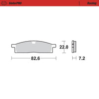 Moto-Master Front Left Pro Racing Sintered Brake Pads For Yamaha TT-R 125 2003-2025