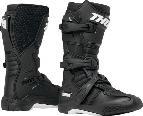 Thor 2024 Youth Blitz XR Black White Motocross Boots