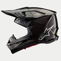 Alpinestars 2024 Supertech SM10 Fame Black Carbon Motocross Helmet