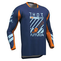 Thor 2026 Launchmode Futura Navy Orange MX Combo Kit