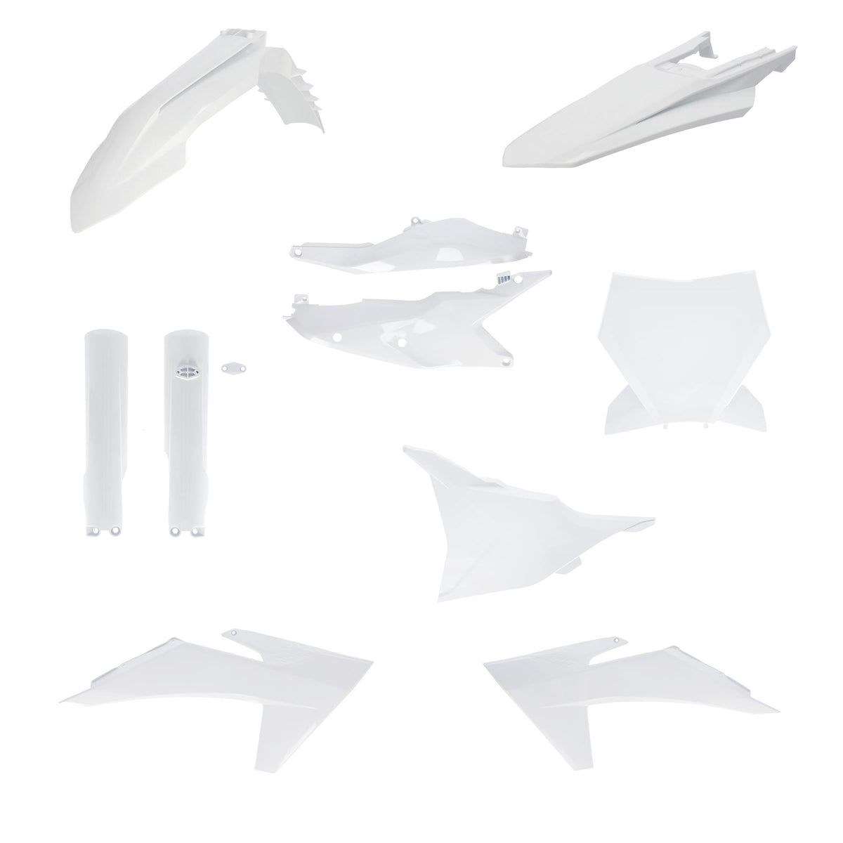 Acerbis Full Plastic Kit White For KTM SX 125 2023-2024