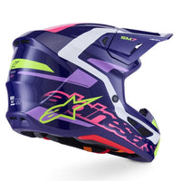 Alpinestars 2026 SM7 Deed Motocross Helmet Purple Pink Glossy