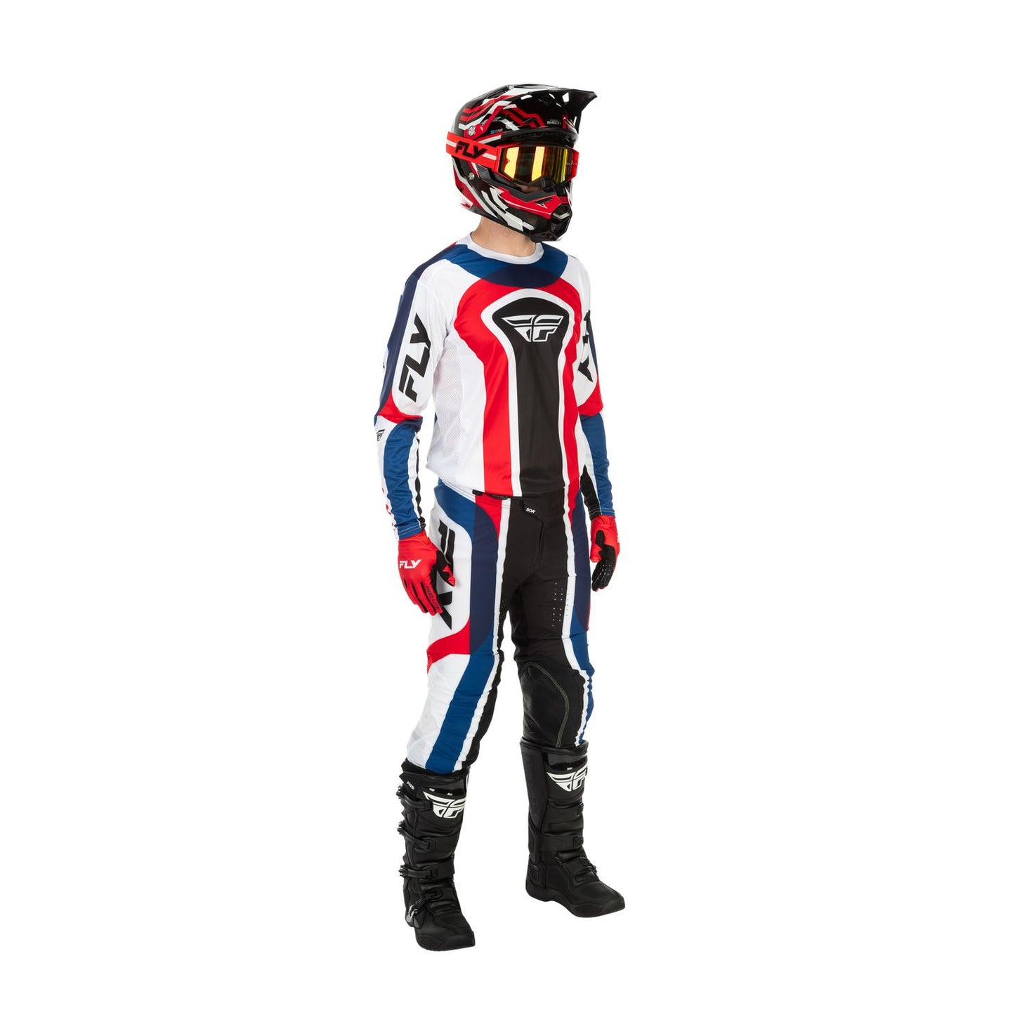 Fly Racing 2026 Motocross Combo Kit Lite Glory  Red White Blue