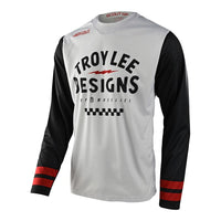 Troy Lee Designs 2025 Scout GP Jersey Ride On Charcoal Vintage White