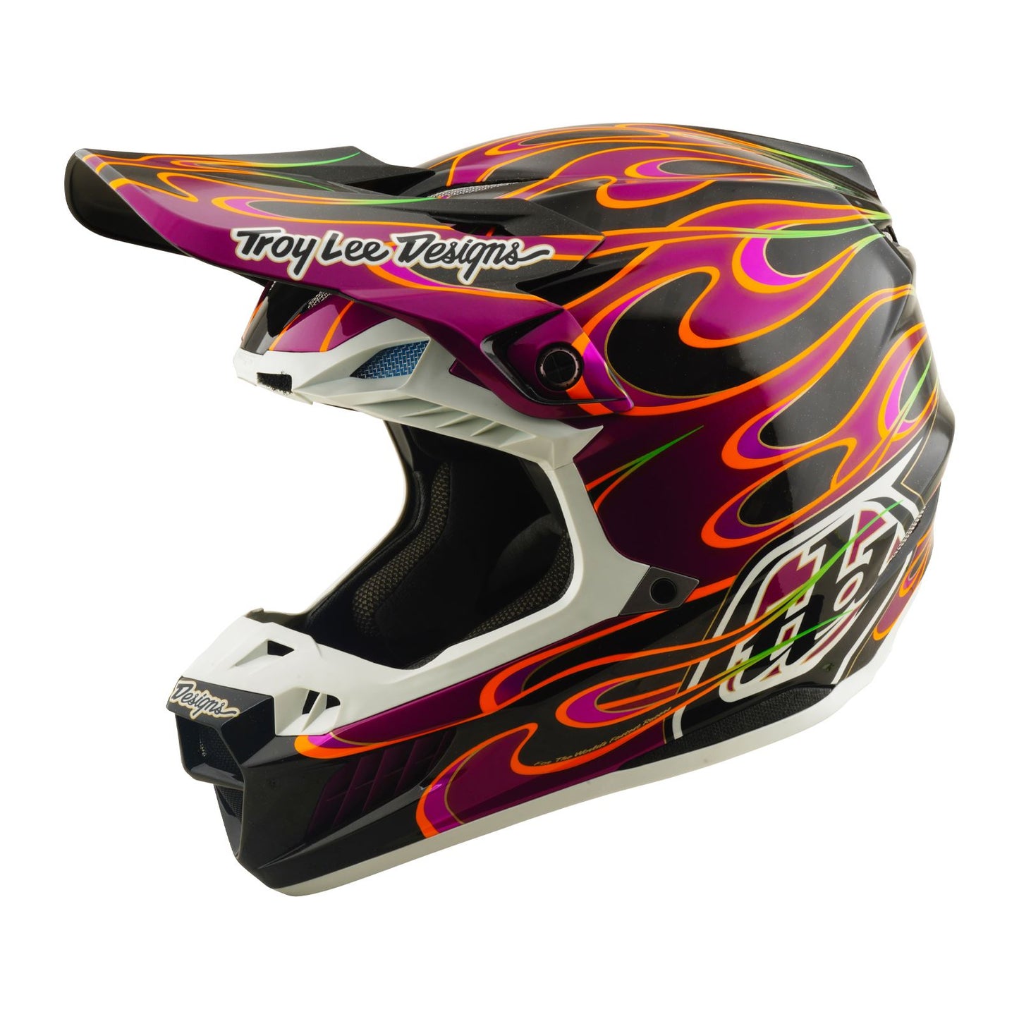 Troy Lee Designs Spring 2026 MX SE5 Carbon Torched Helmets Black Violet