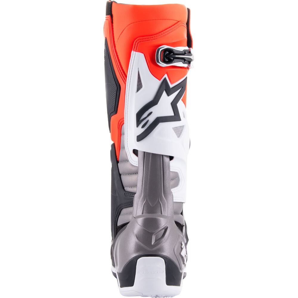Alpinestars 2025 Tech 10 Motocross Boots Black Red Fluo Orange Fluo White