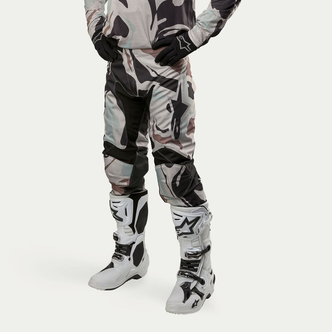 Alpinestars 2024 Racer Tactical Motocross Combo Kit Pants & Jersey Iron Camo Cast Grey Clearance