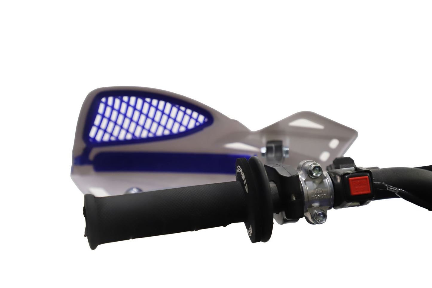 Acerbis Uniko MX Handguards Pair + Kit For White Blue Fantic XE XEF XX XXF