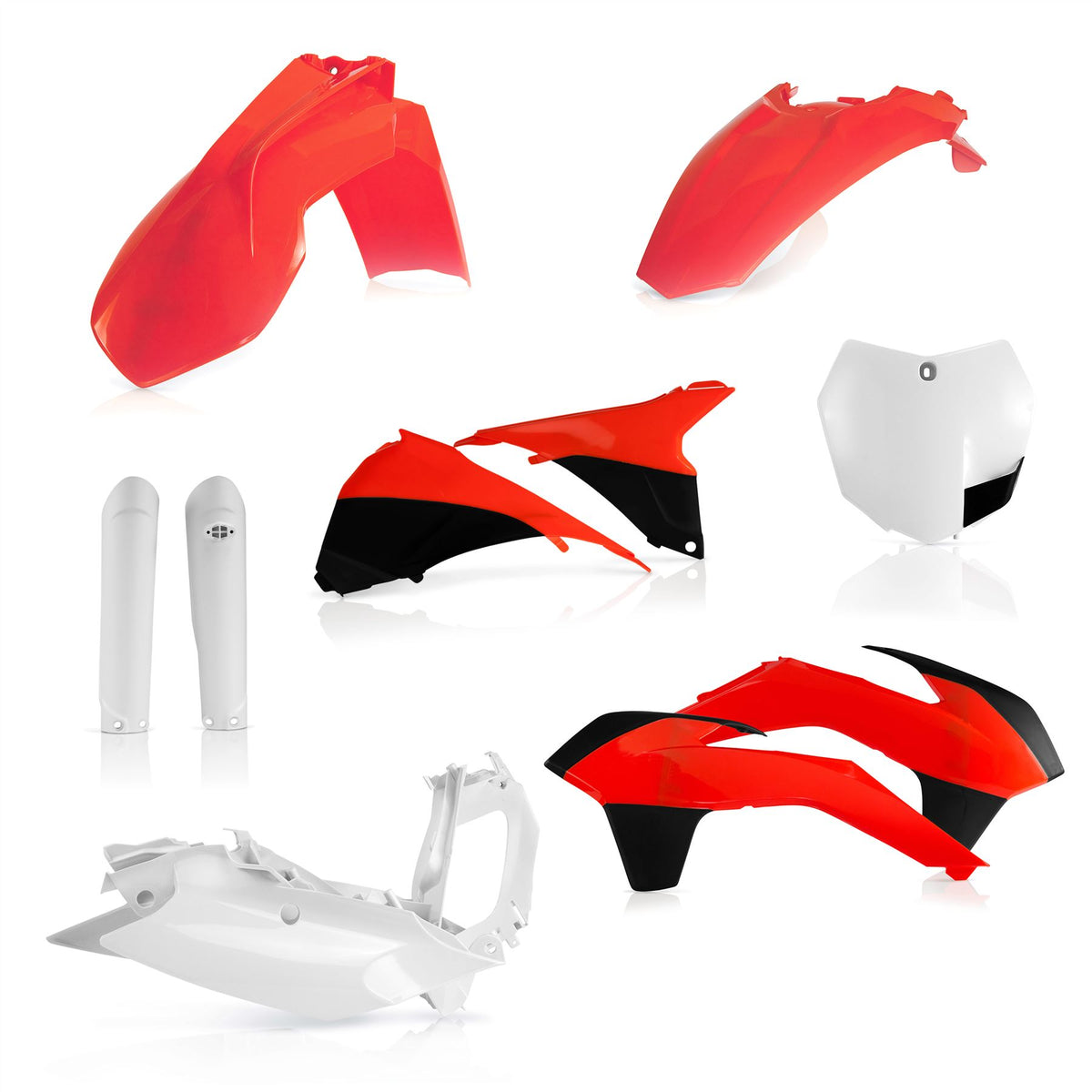 Acerbis Full Plastic Kit Orange Flou 015 For KTM SX 125 2015