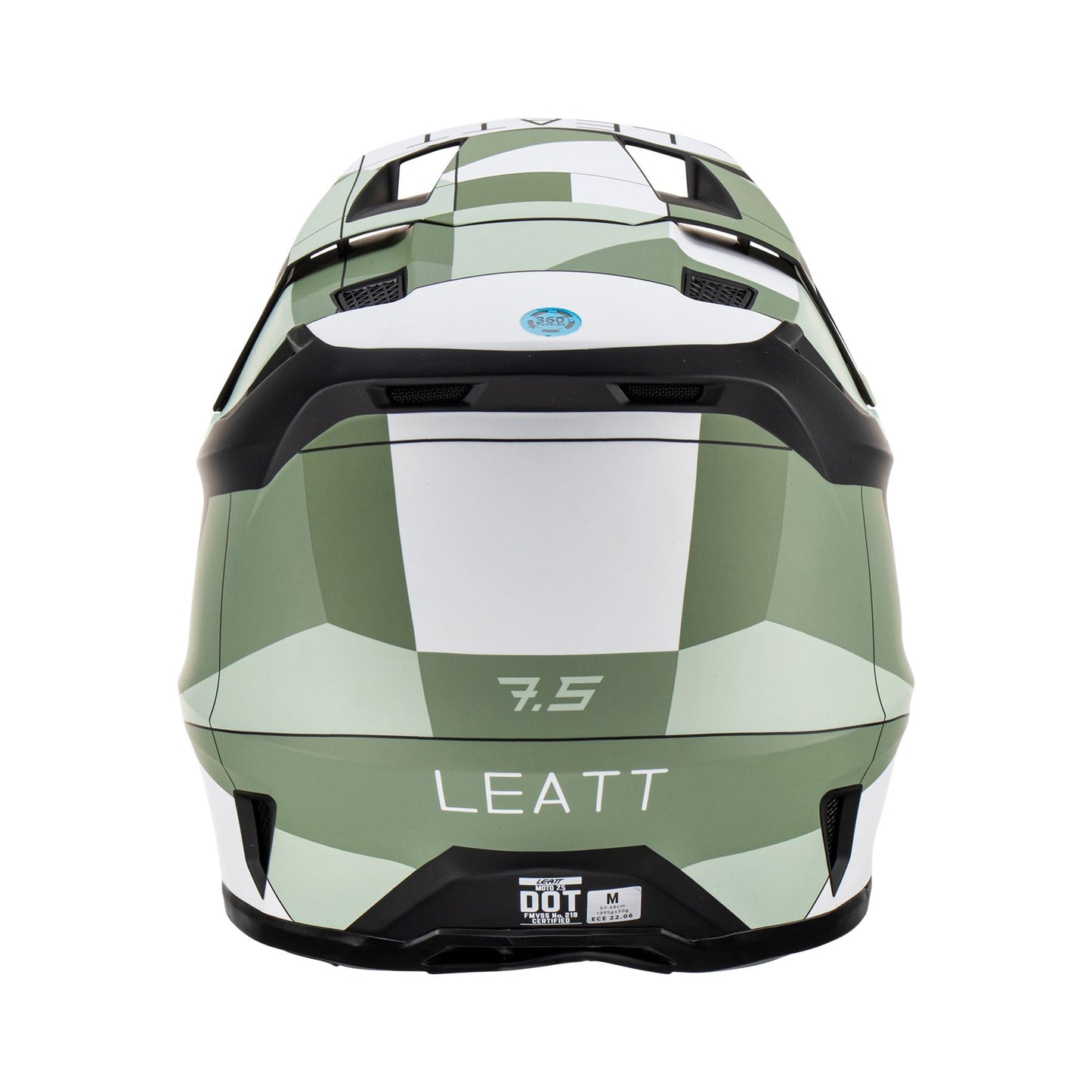 Leatt 2023 Helmet Moto 7.5 V23 Cactus with 5.5 Goggles Bag
