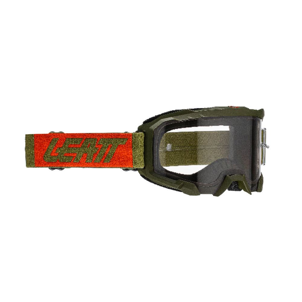 Leatt 2024 Goggles Velocity 4.5 Forest Green - Light Grey Lens