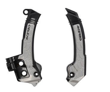 Acerbis X-Grip Frame Protector Guards Black Grey For Husqvarna FE 450 2024-2025