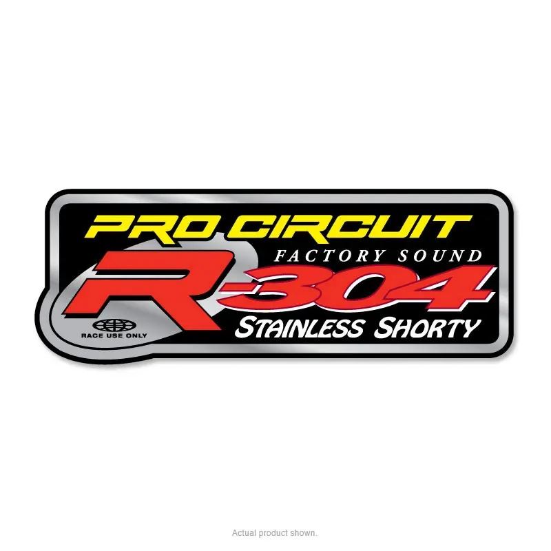Pro Circuit R-304 Shorty Silencer Decal