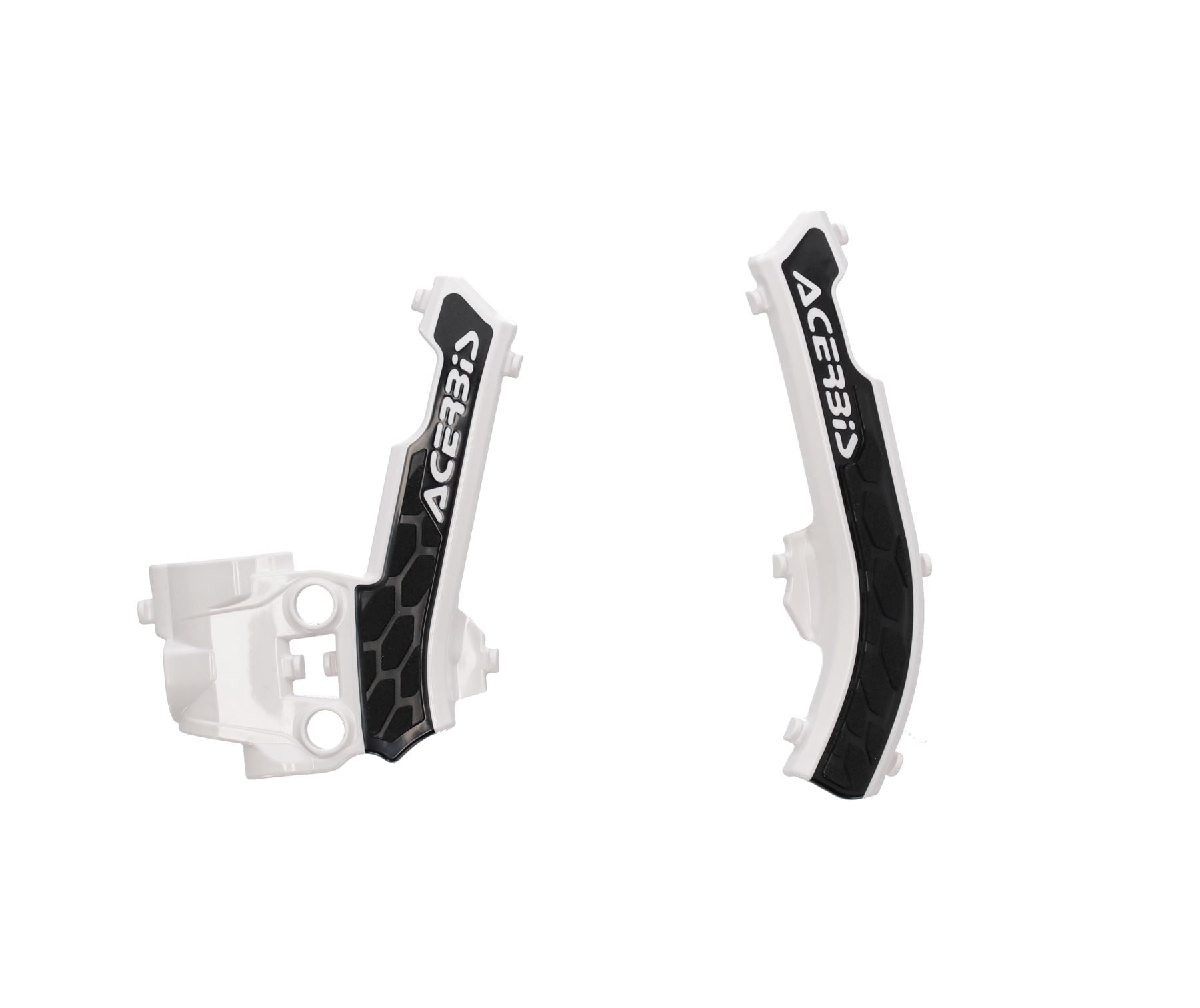 Acerbis X-Grip Frame Protector Guards White Black For Gas Gas MC 50 2021-2023