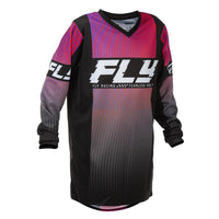 Fly Racing 2026 Motocross Combo Kit F-16 Youth  Black Red Purple